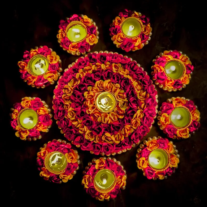 Festive marigold celebration